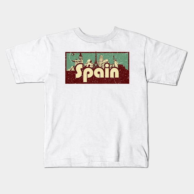 Spain trip Kids T-Shirt by SerenityByAlex